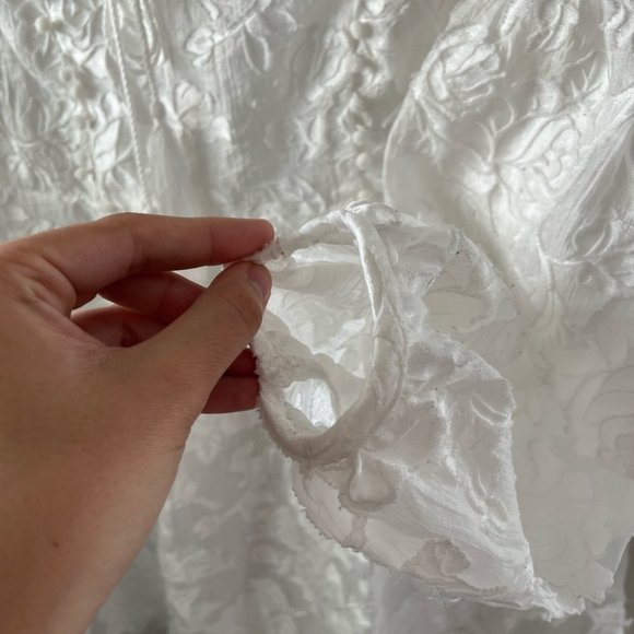 Moon River Bohemian White Lace Long Sleeve Dress Women’s Size XS - Picture 4 of 10